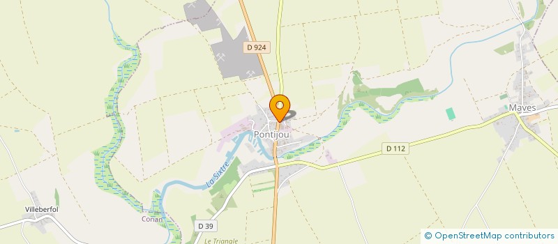 localisation de l'entreprise ERIC TAXI  MAVES