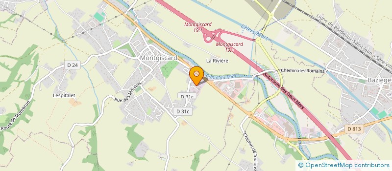 localisation de l'entreprise ERIC THOMAS SERVICES à MONTGISCARD