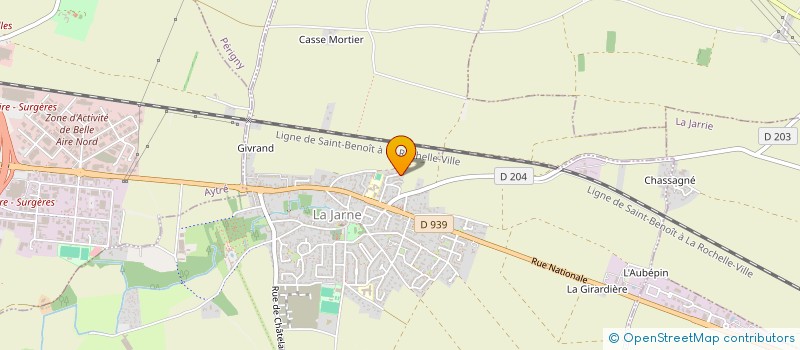 localisation de l'entreprise ERIC VAN DEST  LA JARNE