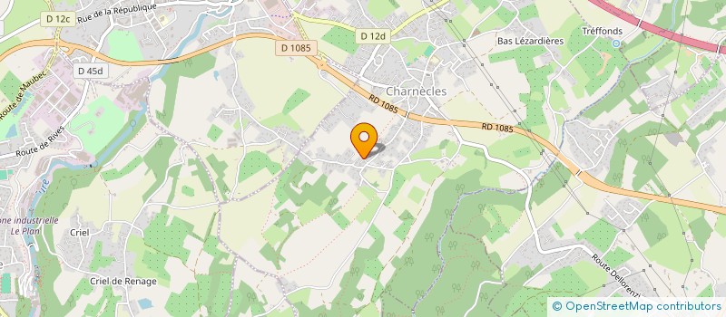 localisation de l'entreprise ERIC VERNAY à CHARNECLES