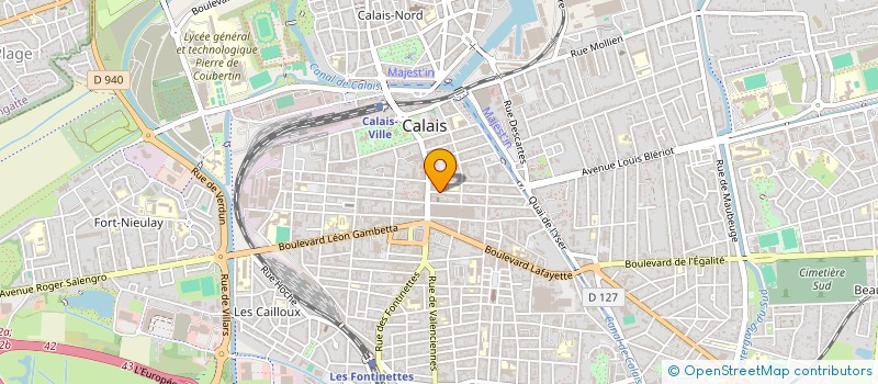 localisation de l'entreprise ERIC5467  CALAIS