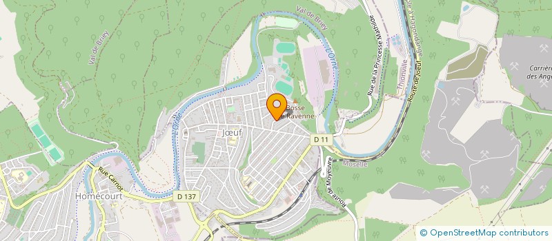 localisation de l'entreprise ERICAM  JUF