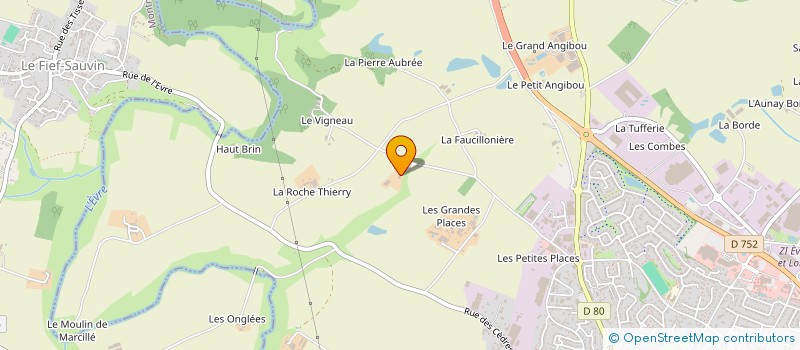 localisation de l'entreprise ERICAN à BEAUPREAU-EN-MAUGES