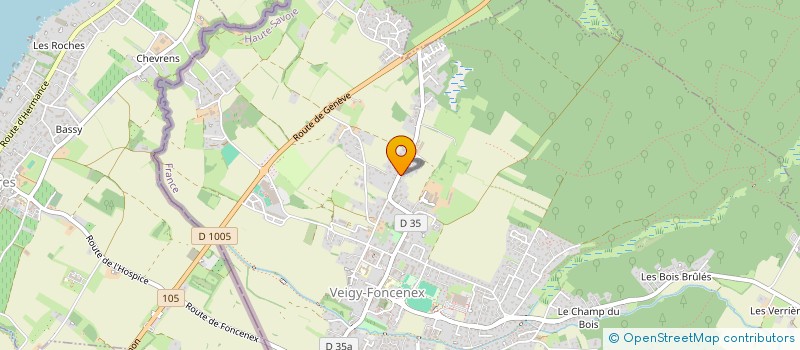 localisation de l'entreprise ERICANAT  VEIGY-FONCENEX