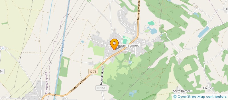 localisation de l'entreprise ERICAR  CHAMAGNIEU