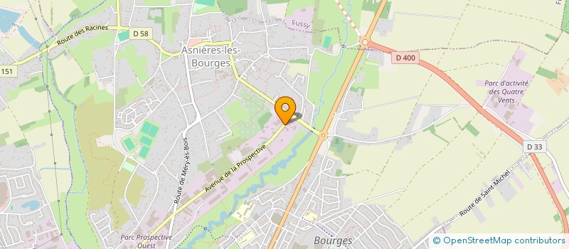 localisation de l'entreprise ERICAT  BOURGES