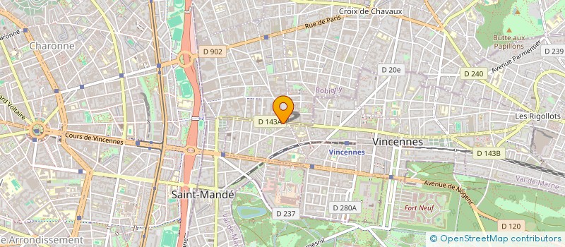 localisation de l'entreprise ERICATH à VINCENNES