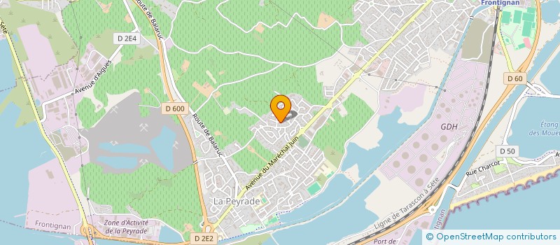 localisation de l'entreprise ERICK à FRONTIGNAN