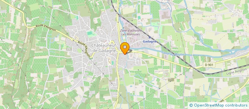 localisation de l'entreprise ERICK ET SYLVIE  CHATEAUNEUF-DE-GADAGNE