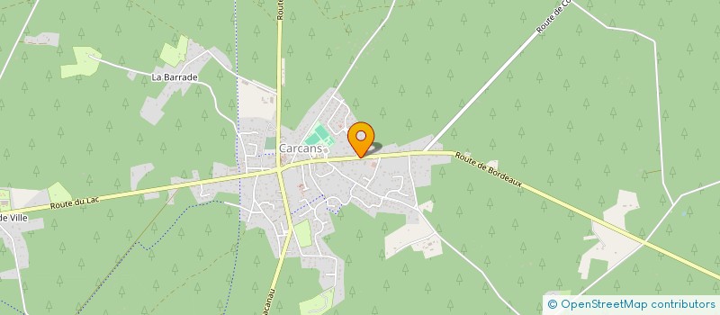 localisation de l'entreprise ERICLAURE  CARCANS