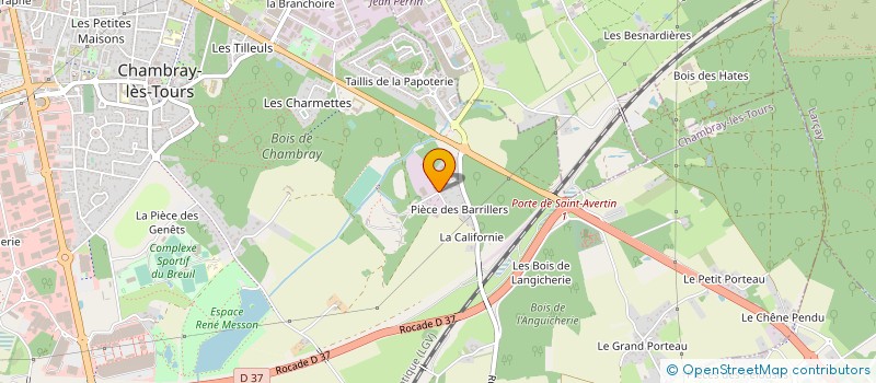 localisation de l'entreprise ERICLOR à CHAMBRAY-LES-TOURS
