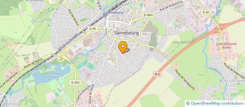 localisation de l'entreprise ERICSON'S BAND  SARREBOURG