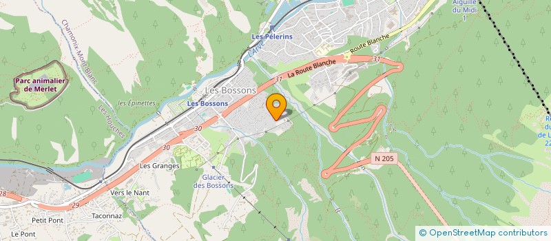 localisation de l'entreprise ERICSPEANUTS  CHAMONIX-MONT-BLANC