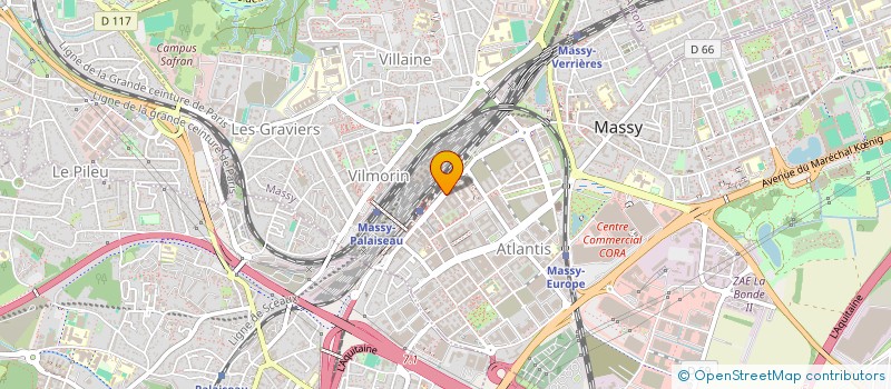 localisation de l'entreprise ERICSSON FRANCE à MASSY