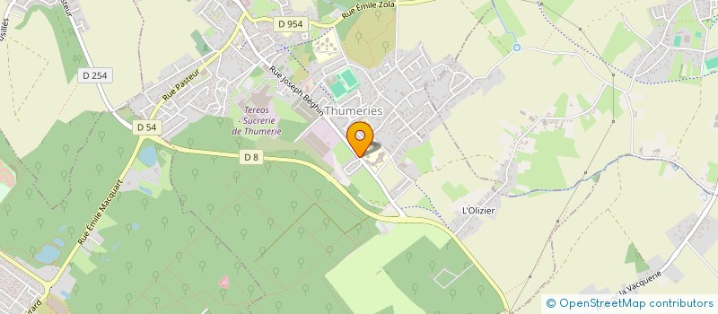 localisation de l'entreprise ERIDANIA BEGHIN SAY  THUMERIES