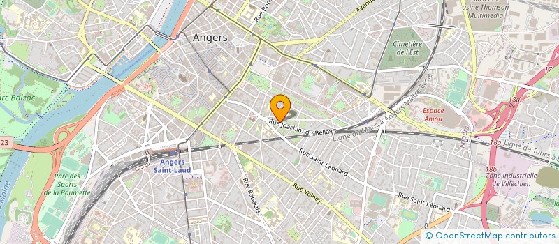 localisation de l'entreprise ERIDIAS à ANGERS
