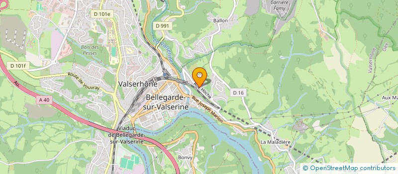 localisation de l'entreprise ERIDITH à VALSERHONE