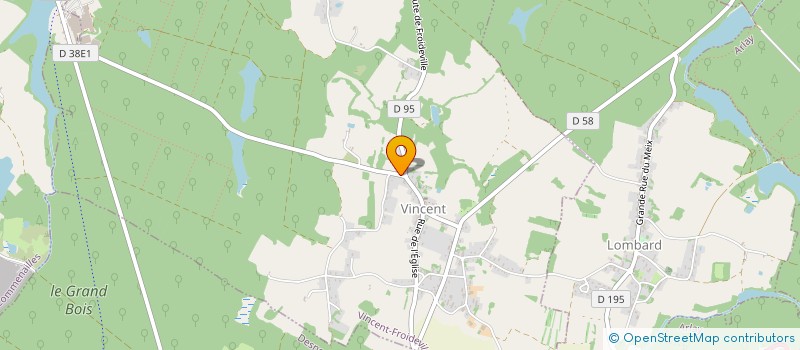 localisation de l'entreprise ERIE  VINCENT-FROIDEVILLE