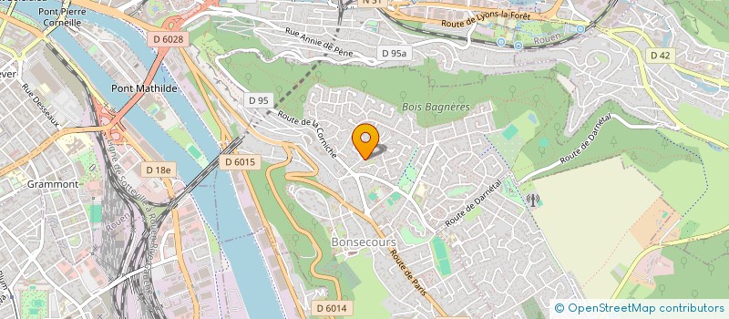 localisation de l'entreprise ERIE  BONSECOURS