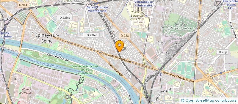 localisation de l'entreprise ERIF à EPINAY-SUR-SEINE