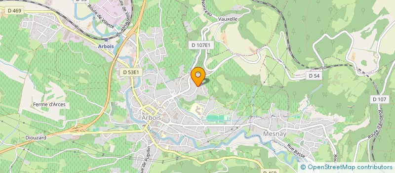 localisation de l'entreprise ERIFA ENERGY à ARBOIS