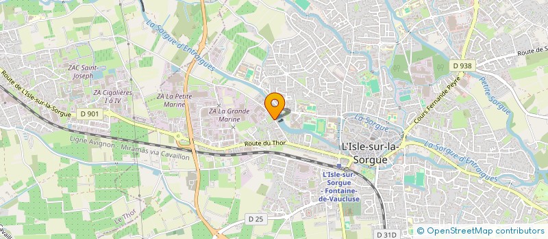 localisation de l'entreprise ERIFRUIT à L'ISLE-SUR-LA-SORGUE