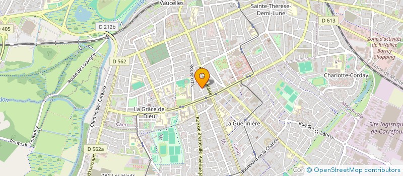 localisation de l'entreprise ERIGE à CAEN