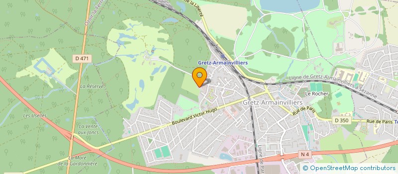 localisation de l'entreprise ERIGE  GRETZ-ARMAINVILLIERS