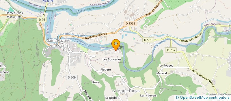 localisation de l'entreprise ERIGE  SAINT-NAZAIRE-EN-ROYANS