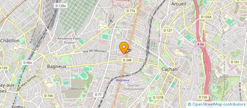 localisation de l'entreprise ERIGE CONSTRUCTION à BAGNEUX