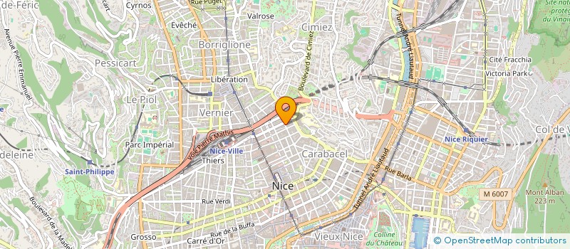 localisation de l'entreprise ERIGE SARL à NICE