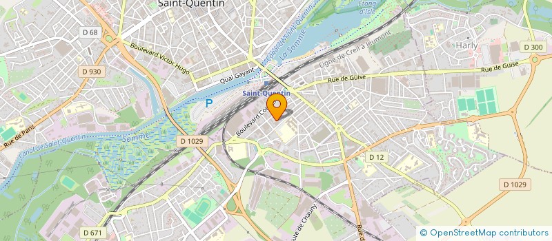 localisation de l'entreprise ERIGEC HOLDING à SAINT-QUENTIN