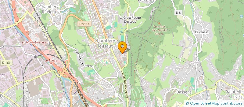 localisation de l'entreprise ERIGIUM à CHAMBERY