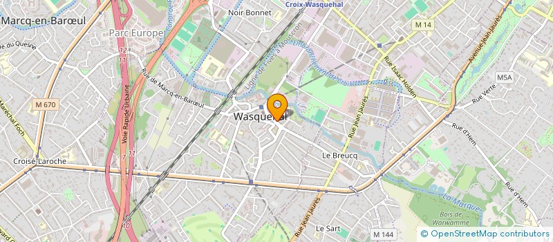 localisation de l'entreprise ERIGO à WASQUEHAL