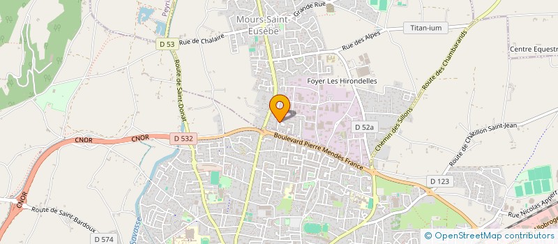 localisation de l'entreprise ERIKA  MOURS-SAINT-EUSEBE