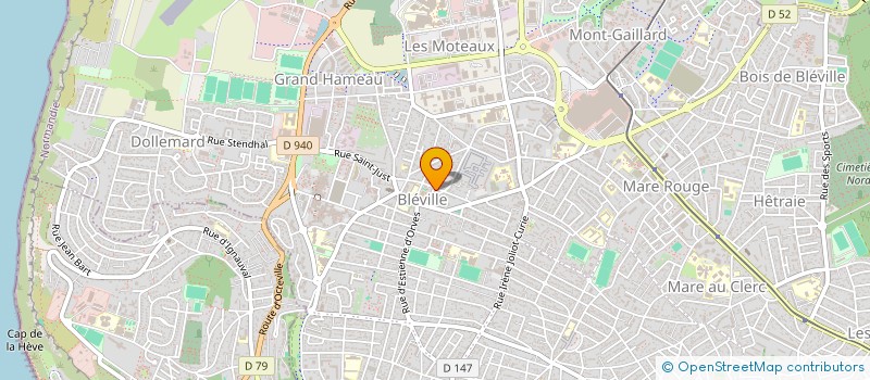 localisation de l'entreprise ERIKA  LE HAVRE