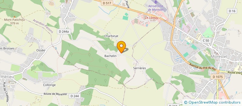 localisation de l'entreprise ERIKA à ARANDON-PASSINS