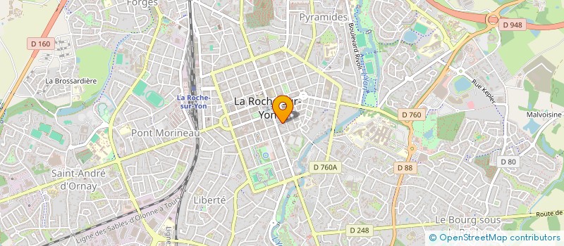 localisation de l'entreprise ERIKA à LA ROCHE-SUR-YON