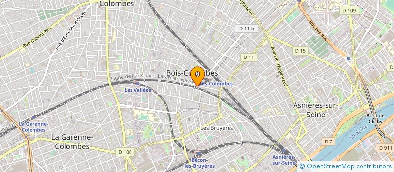 localisation de l'entreprise ERIKA DESIGN à BOIS-COLOMBES