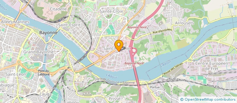 localisation de l'entreprise ERIKOLI ETXEA à BAYONNE