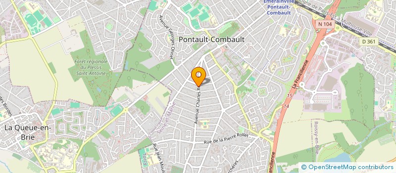 localisation de l'entreprise ERIKSAMFIVE  PONTAULT-COMBAULT