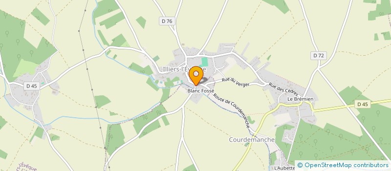 localisation de l'entreprise ERIL  COURDEMANCHE