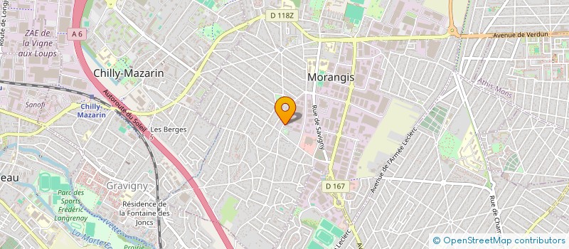 localisation de l'entreprise ERILAU à MORANGIS