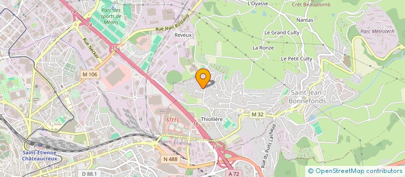 localisation de l'entreprise ERILEA  SAINT-JEAN-BONNEFONDS