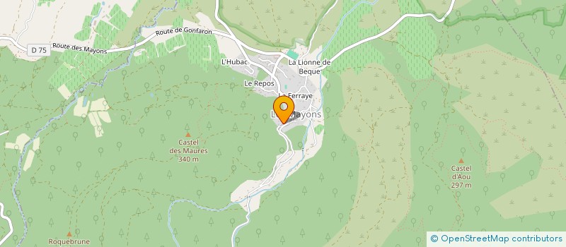 localisation de l'entreprise ERILO à LES MAYONS