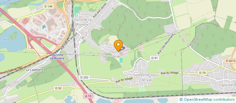 localisation de l'entreprise ERILOGE à SOTTEVILLE-SOUS-LE-VAL