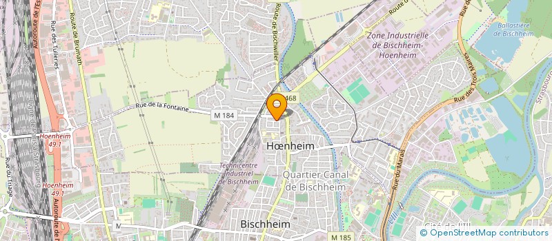 localisation de l'entreprise ERILU  HNHEIM