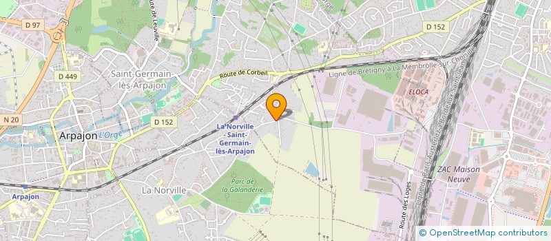 localisation de l'entreprise ERIM à SAINT-GERMAIN-LES-ARPAJON