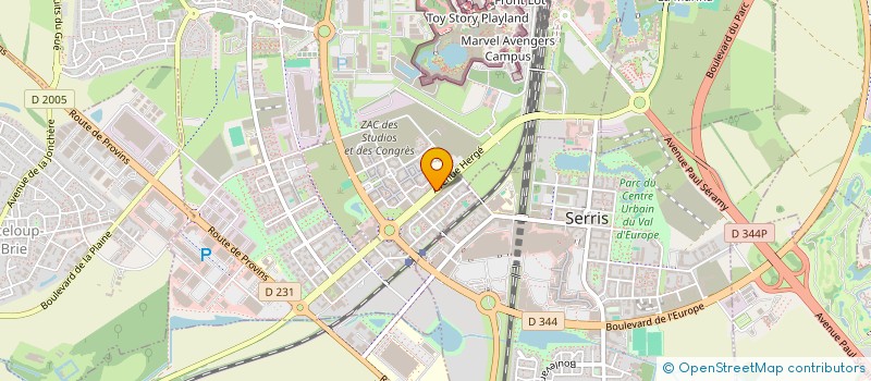 localisation de l'entreprise ERIMAJE  CHESSY