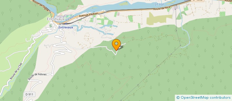 localisation de l'entreprise ERIMEL  ENTREVAUX